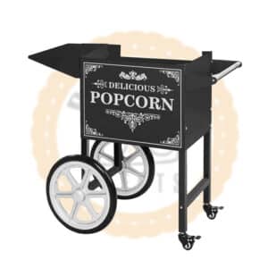 Wagen für Popcornmaschine „Retro Black“ | Blend Events